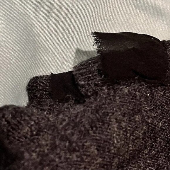 Women’s Large Elena Solano Sweater Ruffles 100% Merino Wool - Picture 6 of 6